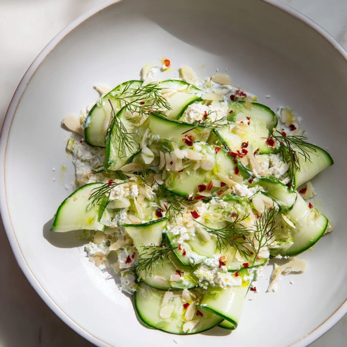 Kalter Gurken Dill Salat