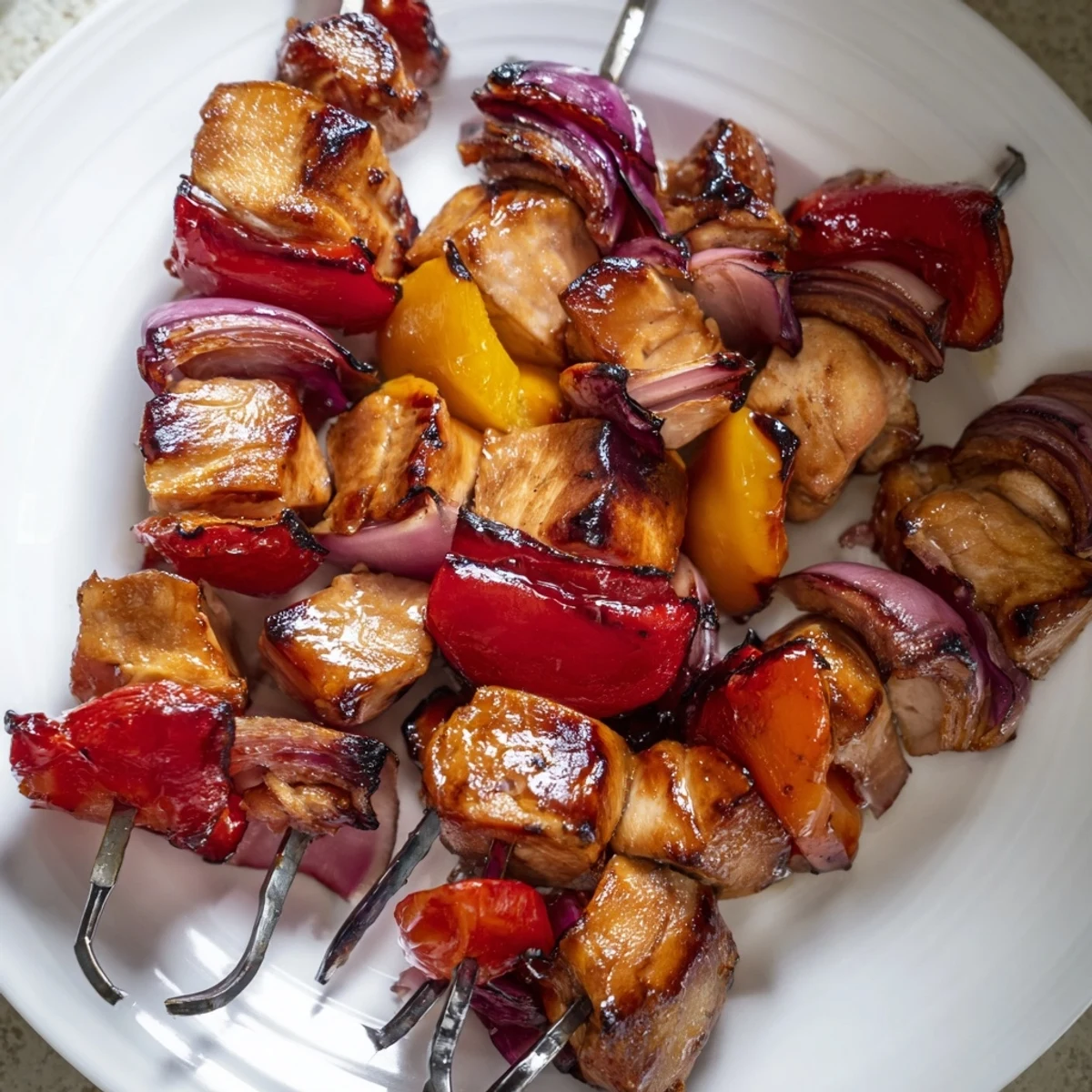 Glühwein Marinierte Huhn Spieße