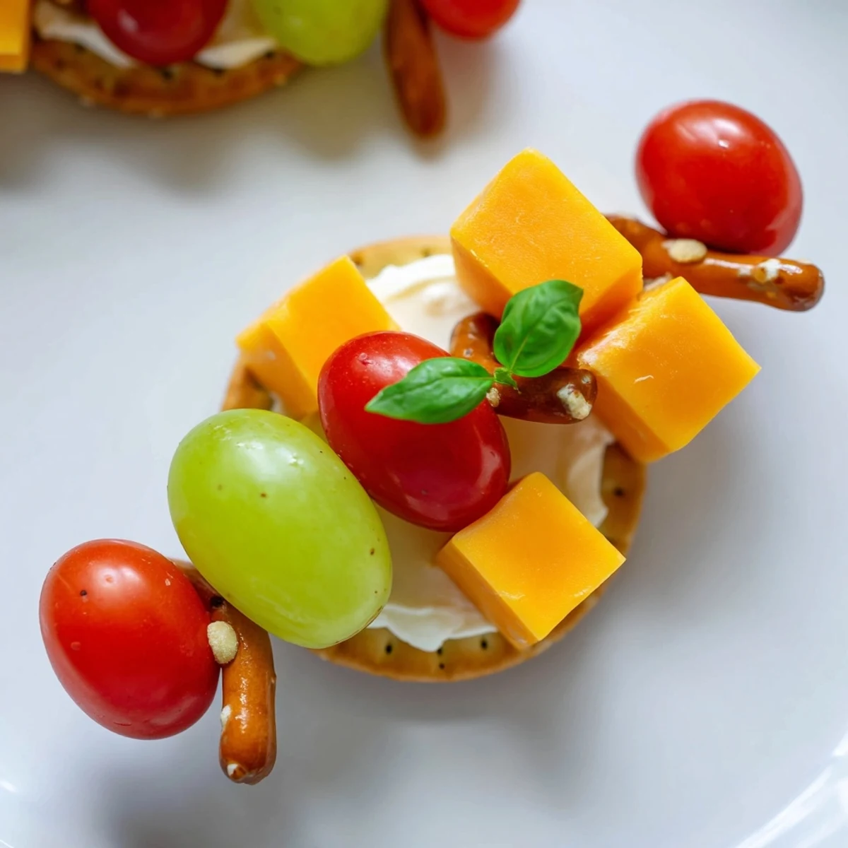 Colorful Up, Up, & Away Hot Air Balloon Snacks with vibrant fruits and cheese, ready to eat.