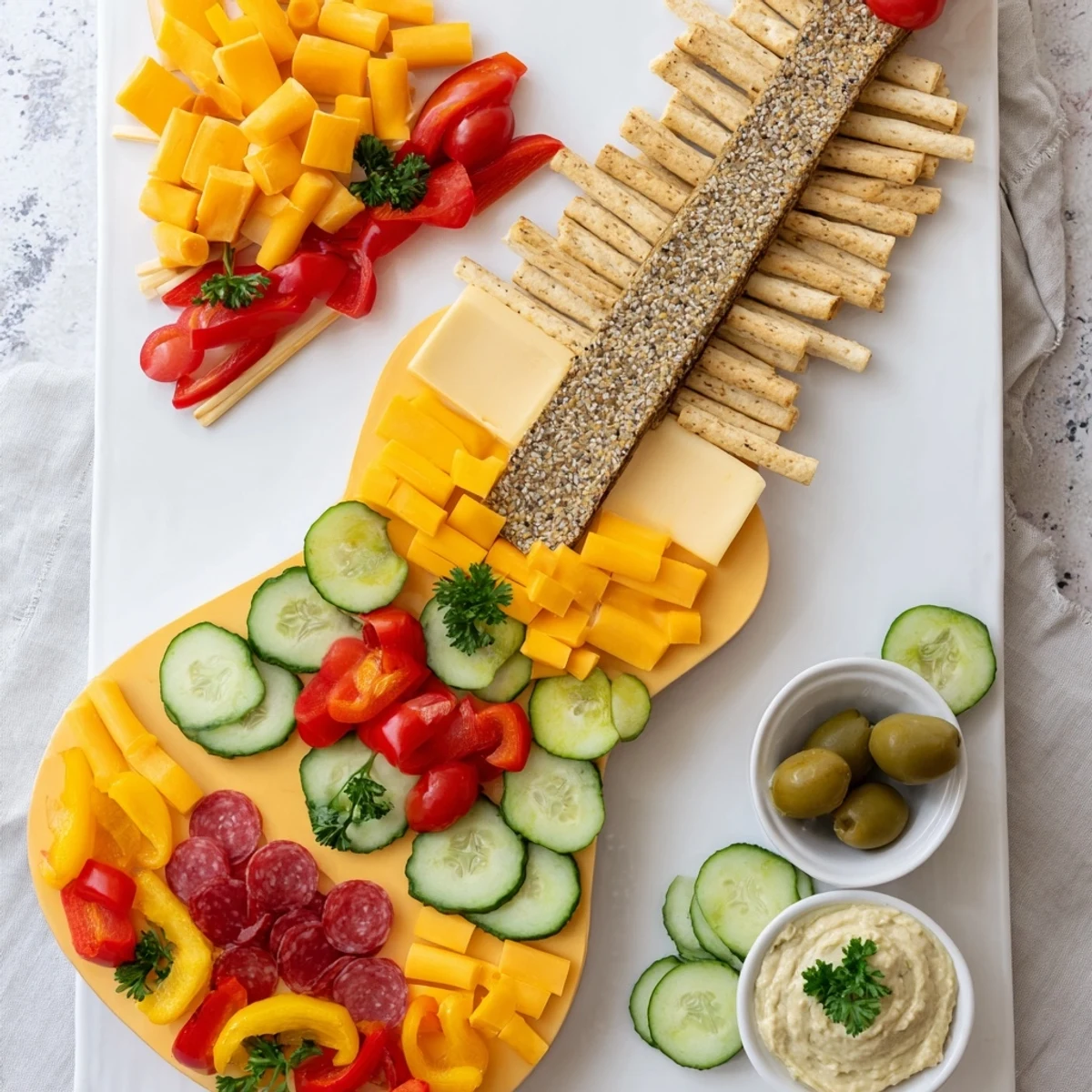 Rock Star Guitar Snack Platter