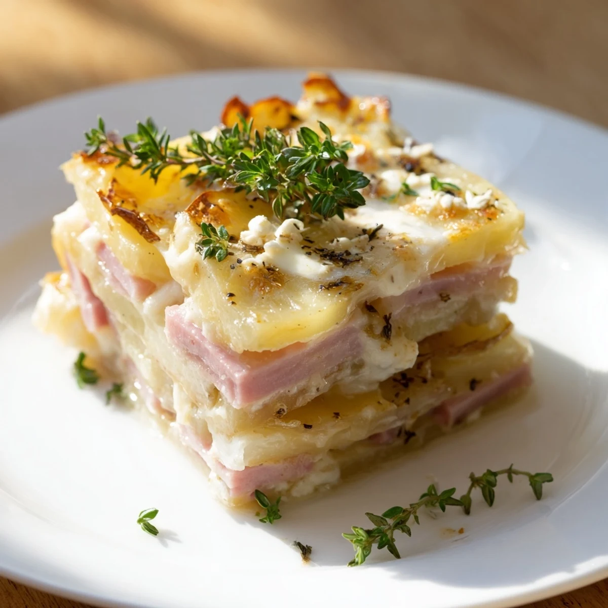 Moufler Kartoffeln Käse Schinken