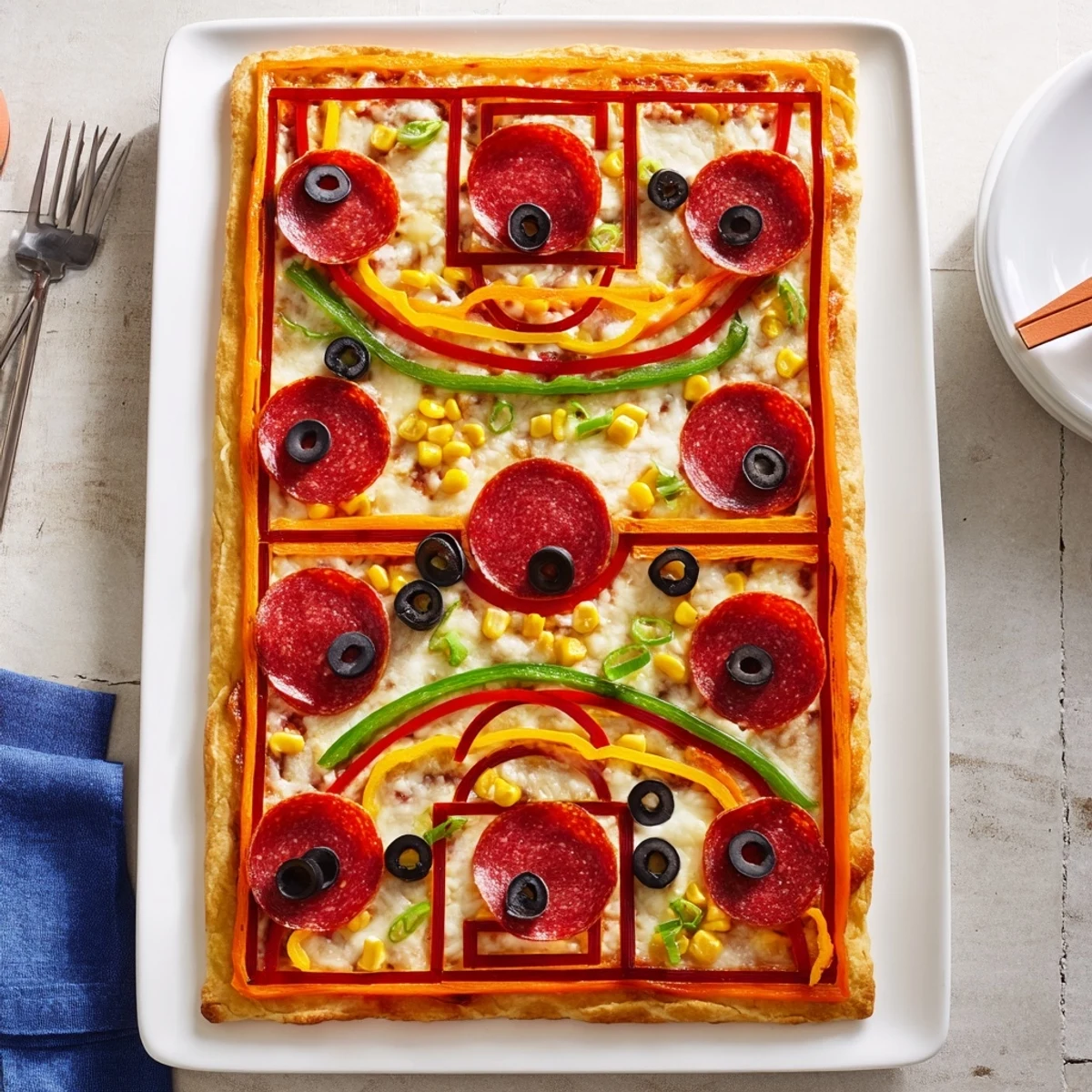 Basketball Court Pizza Toppings