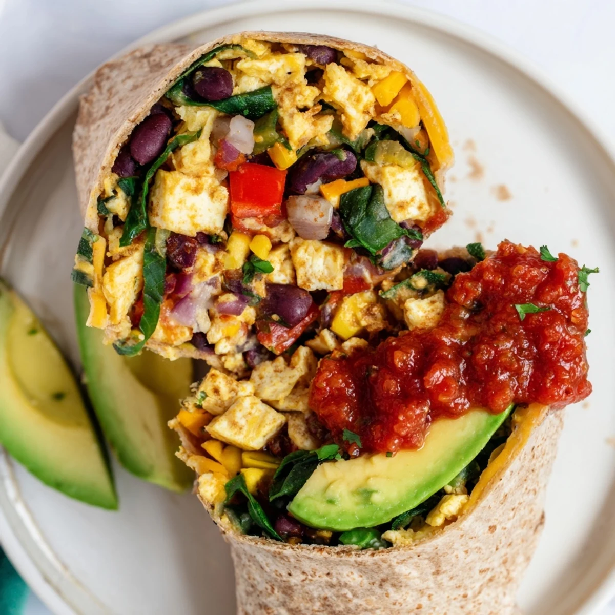 Veggie Protein Frühstück Wrap