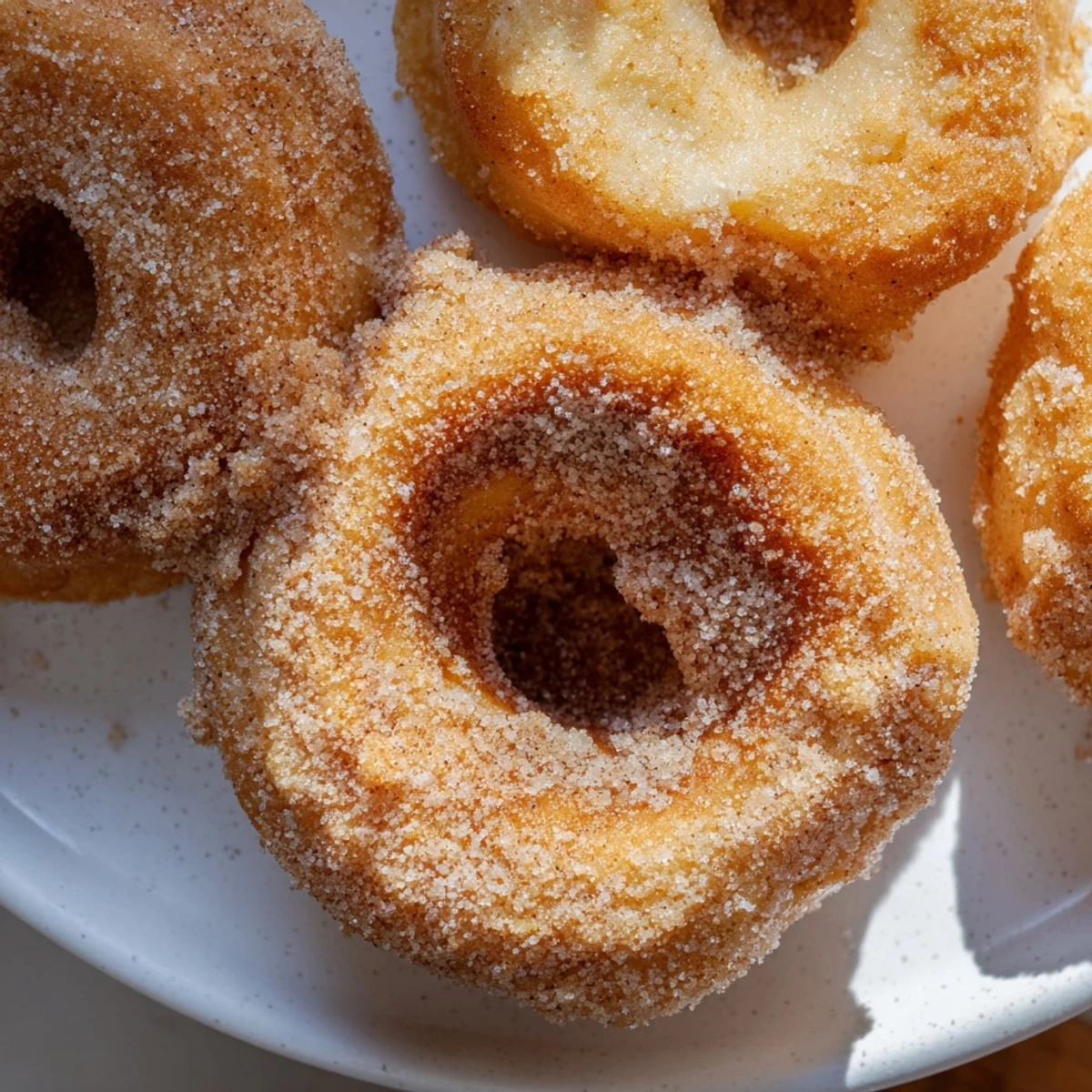 Warm, buttery 1-Minute Air Fryer Donuts, tossed in cinnamon sugar, perfect for a fast treat.