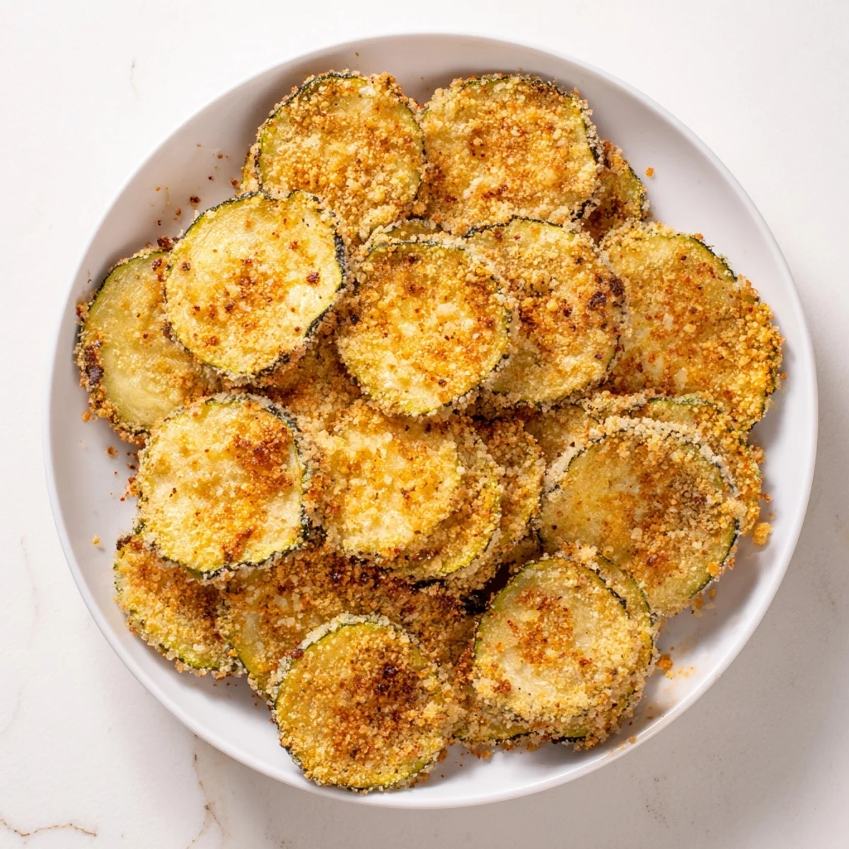 Zucchini Chips leicht knusprig