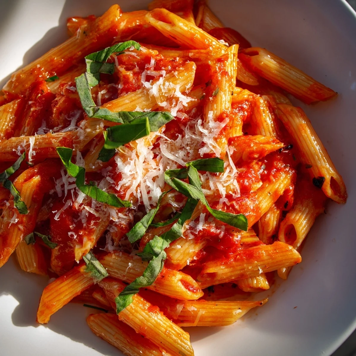 Cheesy Microwave Bowl Pasta, a quick lunch, complete with Parmesan topping and a savory aroma.
