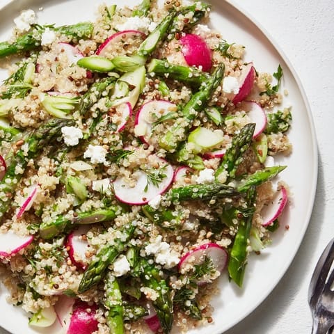 Spargel Radieschen Quinoa Salat