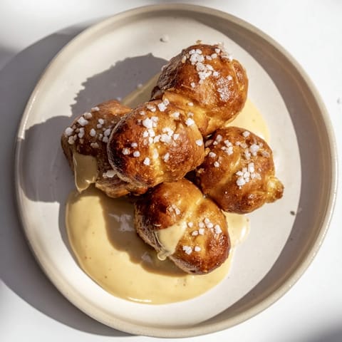 Mini Brezeln Bier Käsesauce