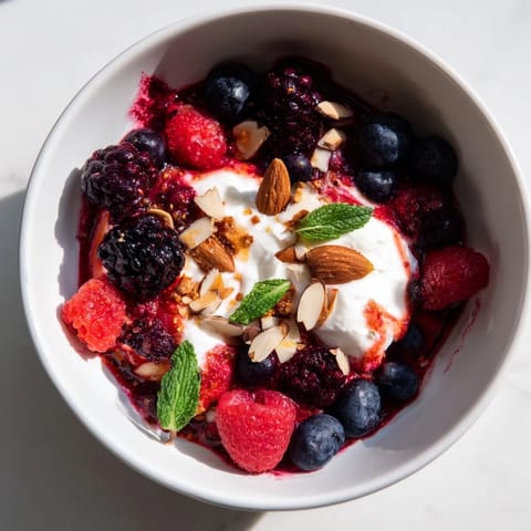 Gewürzte Beerenkompott mit Vanille