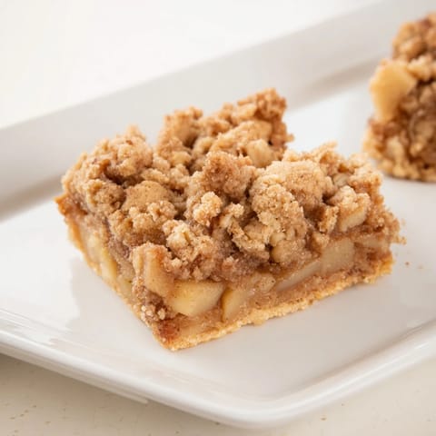 Apfel Streusel Frühstück Bars