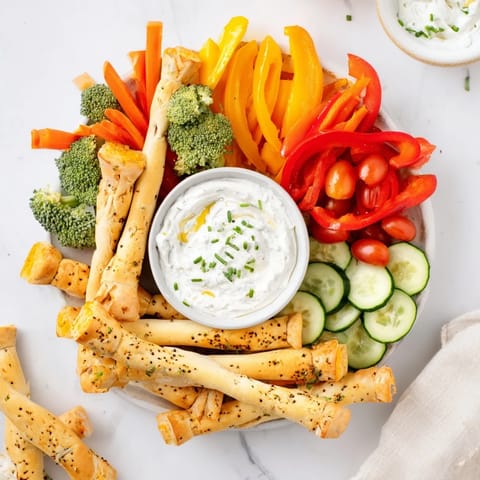 Dinosaurier Brotstangen und Gemüse