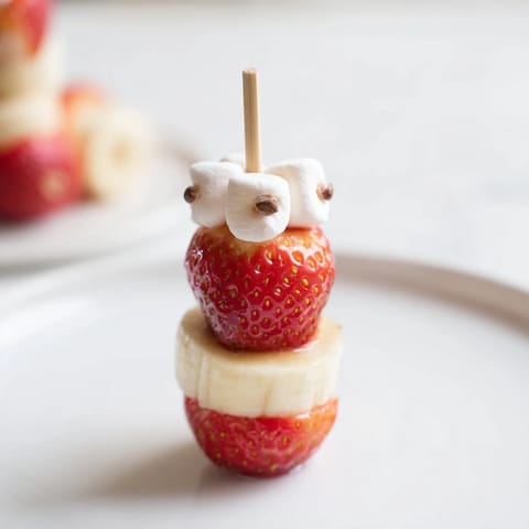 Erdbeer Bananen Santa Sticks