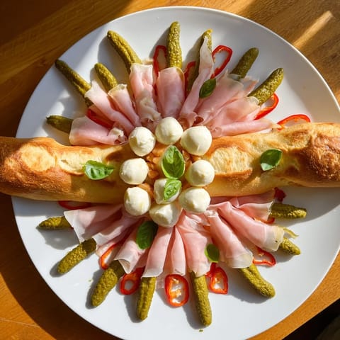 Delectable Fractal Tree Branching Bread Platter, showcasing colorful cheeses and vegetables for an easy appetizer.