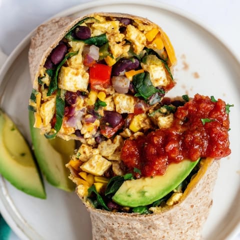 Veggie Protein Frühstück Wrap