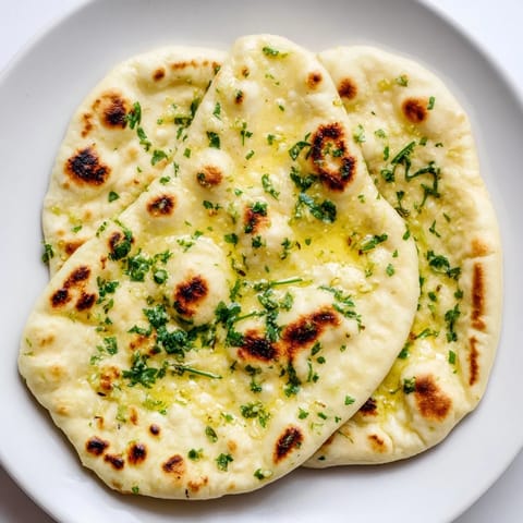 Knoblauch Naan fluffig weich