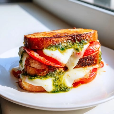 Caprese Pesto Grilled Cheese