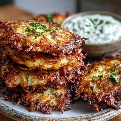 Gebratene Cabbage Fritters mit Joghurt-Dip und frischem Dill garniert.