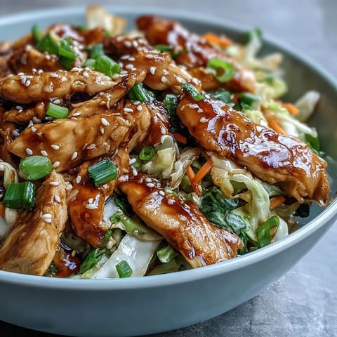 Frisch gewürztes Hähnchen brät mit Zwiebeln, Knoblauch und Ingwer, garniert mit Sesam und knackigen Karotten im wok.