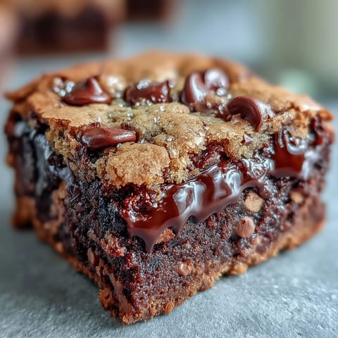 Köstliche Hojicha Brookies, noch warm, mit Vanilleeis und Teebeilage serviert.