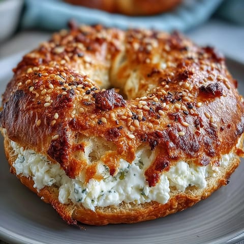 Griechischer Joghurt Bagels