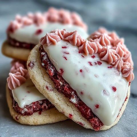 Valentinstag Erdbeer Zuckerplätzchen