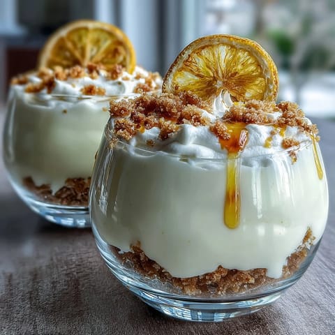 Zitronenmousse mit Shortbread