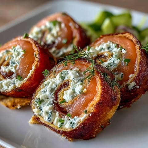 Zarte Tortillas mit cremigem Dill-Frischkäse, knackiger Gurke und seidigem Räucherlachs, perfekt für elegante Häppchen.