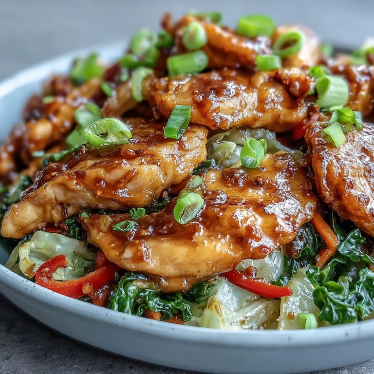 Saftige Hähnchenpfanne mit frischem Grünkohl und Karotten, dampfend heiß aus der Pfanne