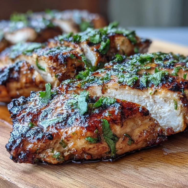 Saftige, gegrillte Cilantro Lime Chicken auf lockerem Blumenkohlreis, garniert mit Avocado, Tomaten und roter Zwiebel für ein farbenfrohes Low-Cal Gericht.