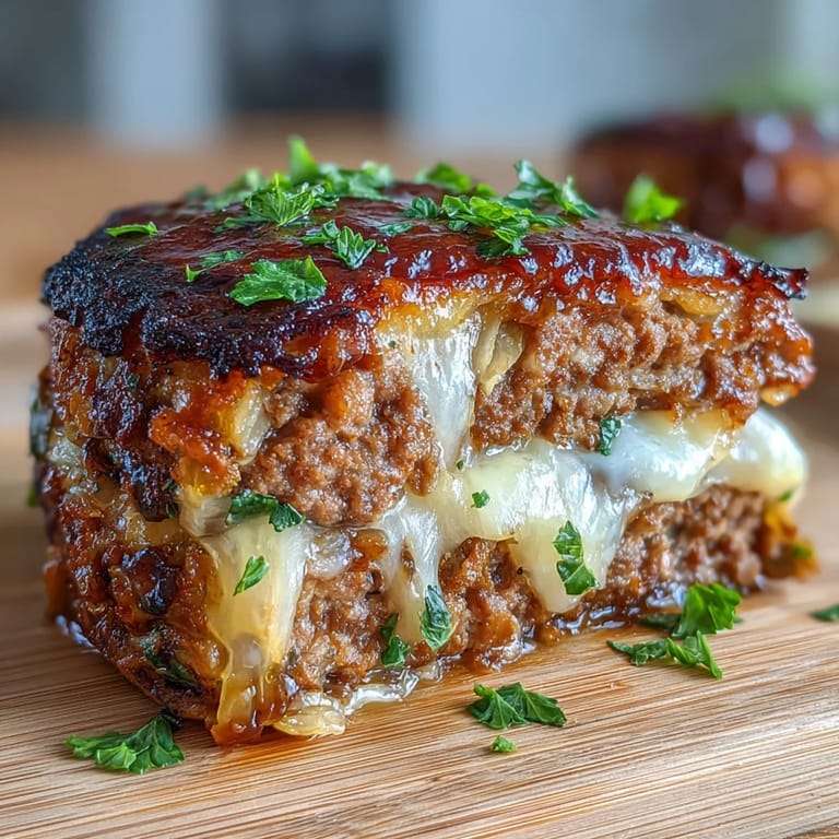 Saftige Beef-Patties auf gebackenem Kohl, ein gesunder Low-Carb-Burger mit schmelzendem Käse.