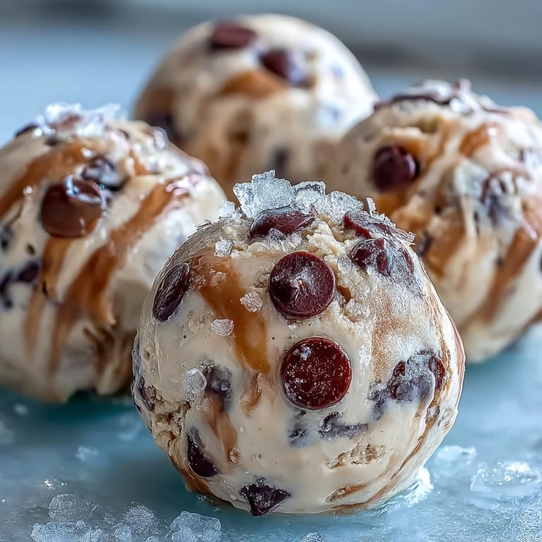 2. Proteinreiche gefrorene Erdnussbutter-Joghurt-Bissen mit Schokoladenstückchen, ideal für einen erfrischenden, gesunden Snack.  
