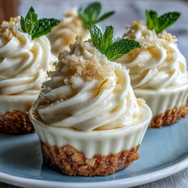Kühle Zitronen-Mousse in Gläsern mit Shortbread-Keksen, garniert mit Beeren und Zitronenzesten.